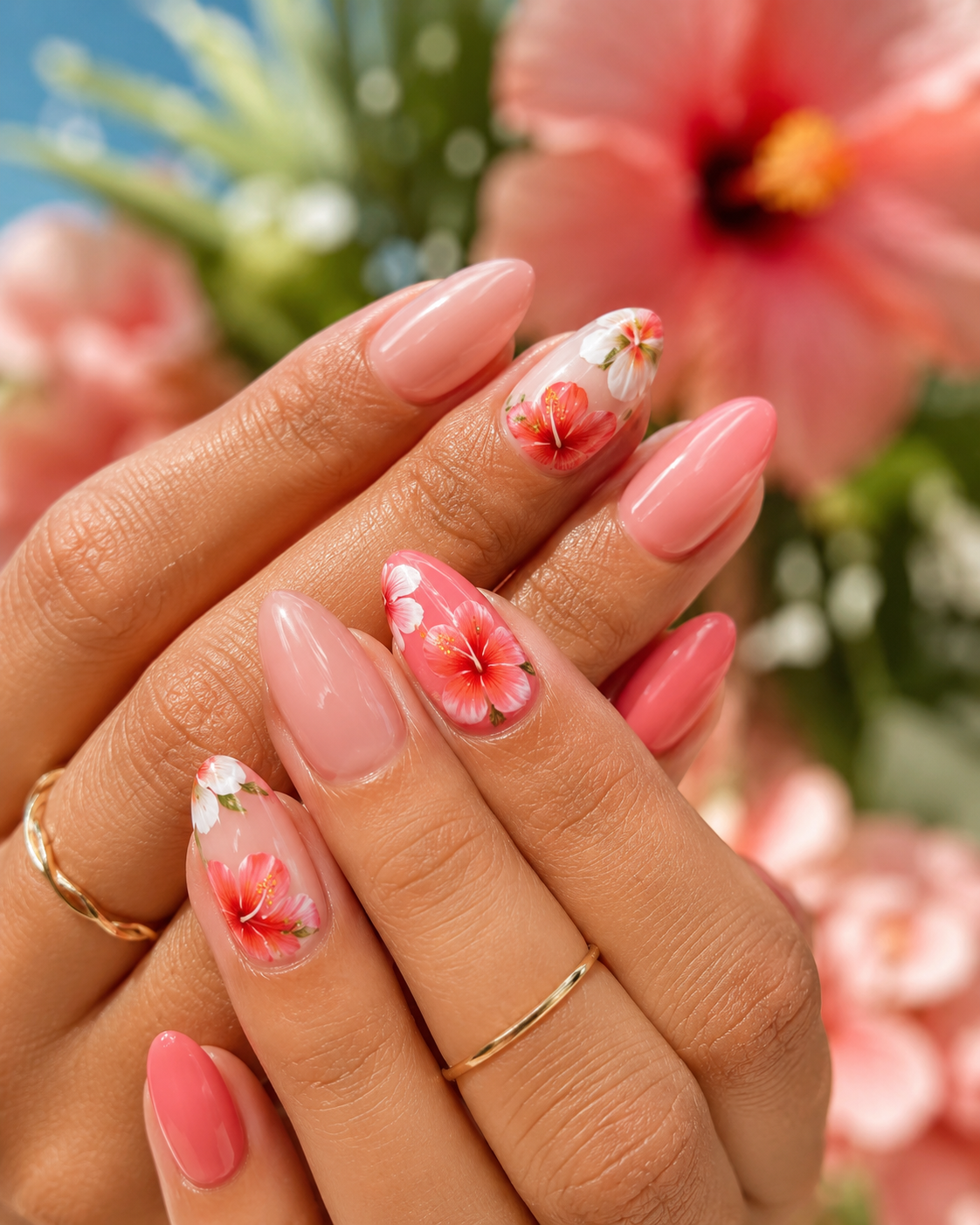 Hibiskus-Nägel